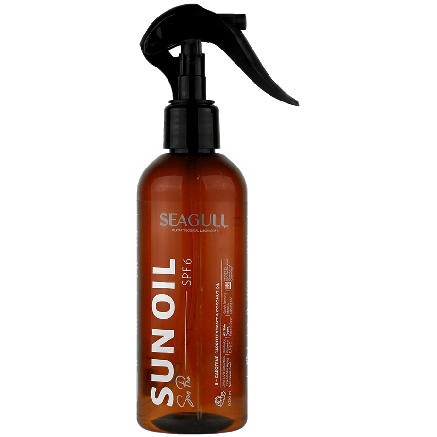 روغن برنزه کننده و ویتامینه SPF 6 سی گل