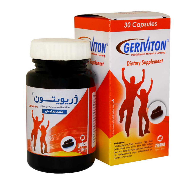 کپسول نرم ژلاتینی ژریویتون زهراوی 30 عددی